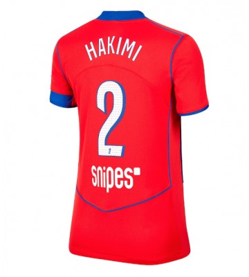 Paris Saint-Germain Achraf Hakimi #2 Tredjetrøje Dame 2025-26 Kortærmet
